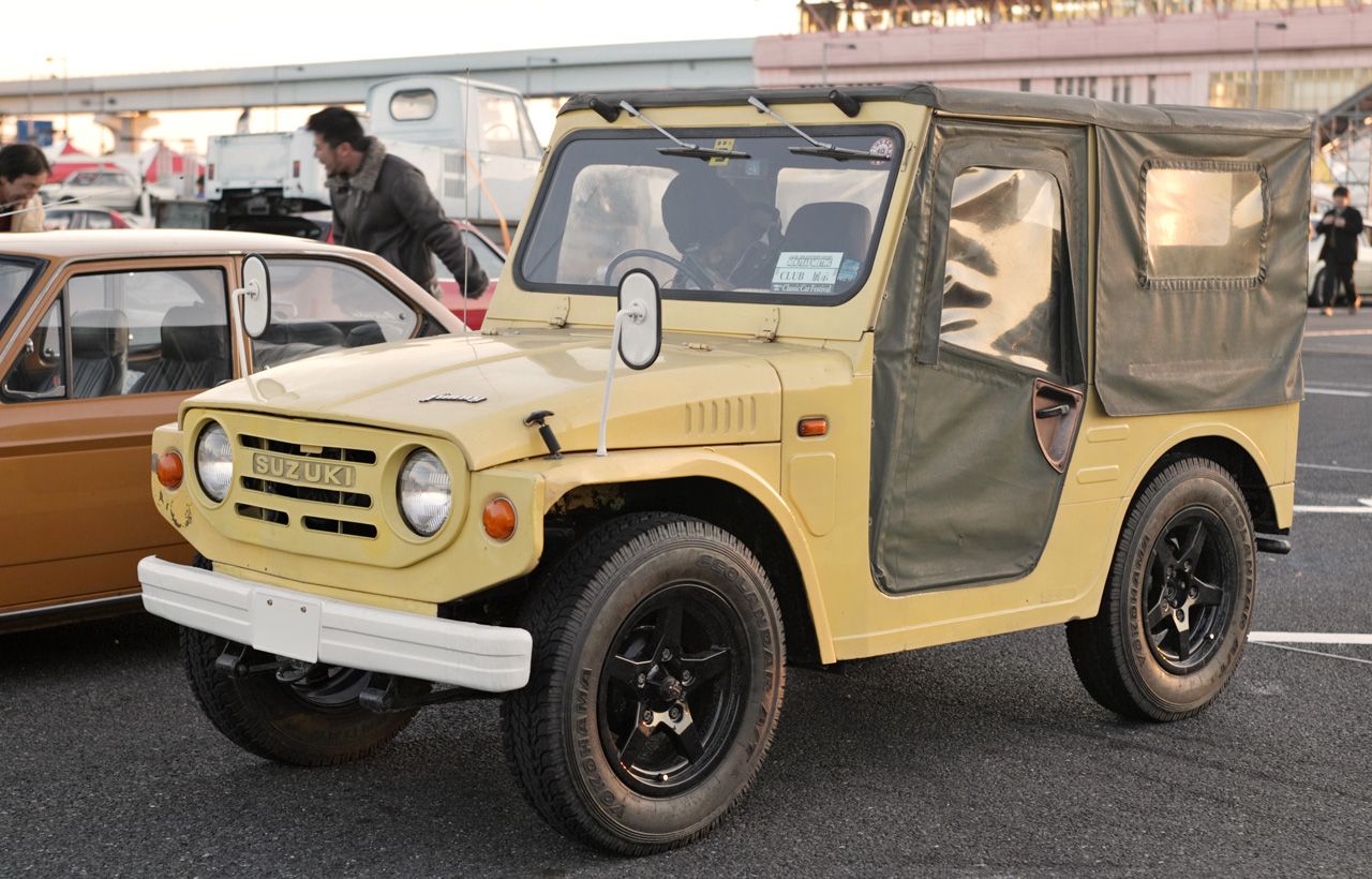 The 1970 first-generation Suzuki LJ10, the original kei-class Jimny with a 359cc two-stroke engine