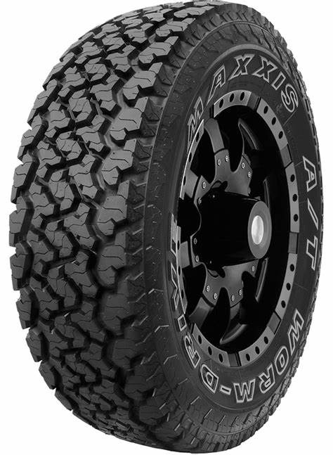 Maxxis Worm Drive AT-980 all-terrain tyre, a popular Jimny fitment in 215/75 R15